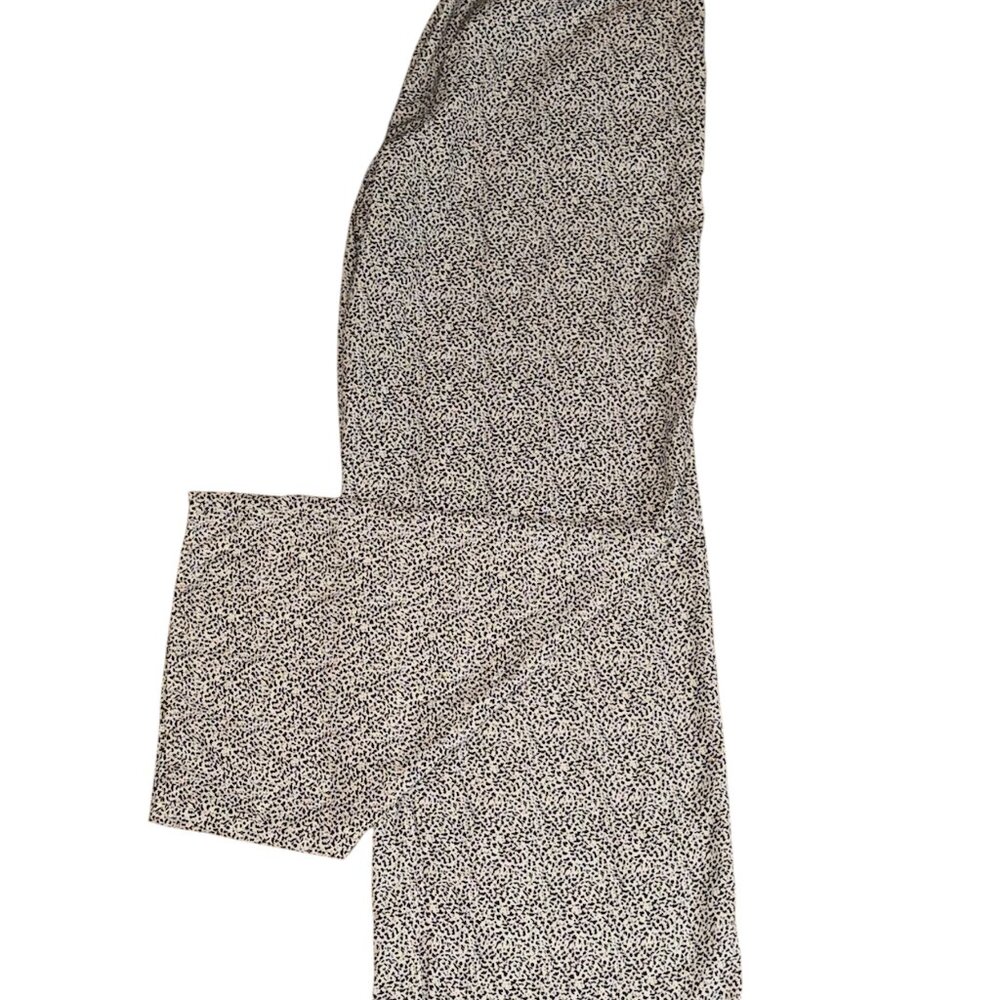 CREAM AND BLACK DOT DRESS PANTS